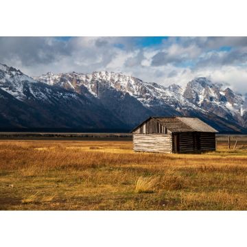 Lais Puzzle - historische Moulton-Scheunen in der Mormons' Row vor der dramatischen Teton-Bergkette in Wyoming - 1.000 Teile
