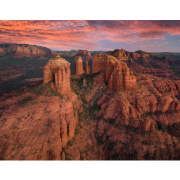 Lais Puzzle - Sedona Arizona mit einem roten Sonnenuntergang - 40, 100, 200, 500, 1.000 & 2.000 Teile