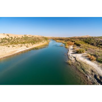 Lais Puzzle - Usbekistan, Landschaft bei der Überquerung des Amu Darya Flusses in der Nähe der Stadt Nukus - 2.000 Teile