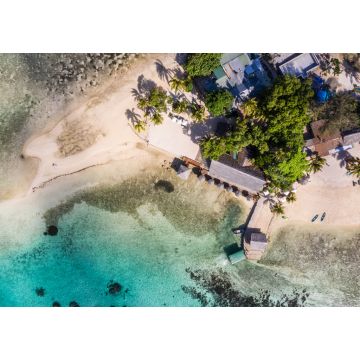 Lais Puzzle - Blick von oben auf die idyllische Insel Erakor in der Bucht von Port Vila, der Hauptstadt von Vanuatu im Pazifischen Ozean - 1.000 Teile
