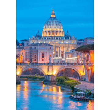 Lais Puzzle - Nachtansicht des Petersdoms in Rom, Italien - 1.000 Teile