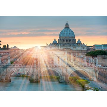 Lais Puzzle - Blick auf den Tiber und den Petersdom in Rom - 1.000 Teile
