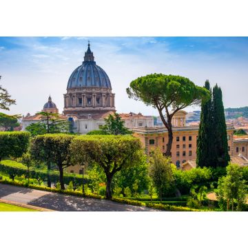 Lais Puzzle - Rom, Vatikanstadt, Italien - Panoramablick auf den Petersdom - Basilica di San Pietro in Vaticano - Hauptkuppel von Michelangelo Buonarotti, gesehen von den Vatikanischen Gärten im Vatikanstaat - 1.000 Teile