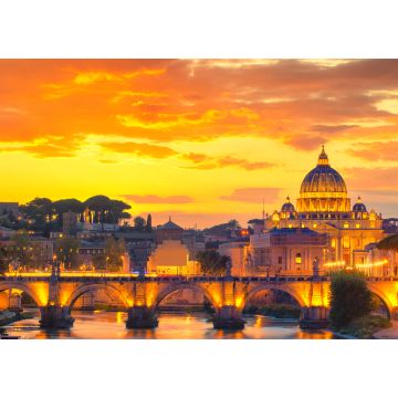 Lais Puzzle - Wunderschöner Blick auf die Kathedrale St. Peter, Rom, Italien - 1.000 Teile