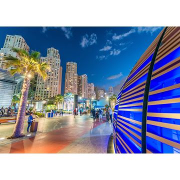 Lais Puzzle - Skyline von Dubai Marina mit Stadtpromenade in der Abenddämmerung, Vereinigte Arabische Emirate - 1.000 Teile
