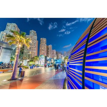 Lais Puzzle - Skyline von Dubai Marina mit Stadtpromenade in der Abenddämmerung, Vereinigte Arabische Emirate - 2.000 Teile