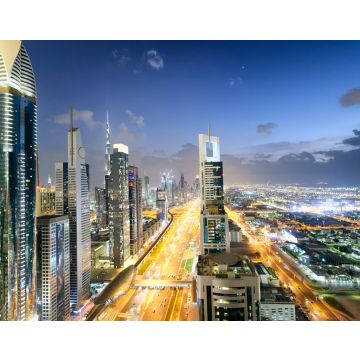 Lais Puzzle - Die Skyline von Downtown entlang der Sheikh Zayed Road bei Nacht, Dubai, Vereinigte Arabische Emirate - 40, 100, 200, 500, 1.000 & 2.000 Teile