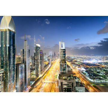 Lais Puzzle - Die Skyline von Downtown entlang der Sheikh Zayed Road bei Nacht, Dubai, Vereinigte Arabische Emirate - 1.000 Teile