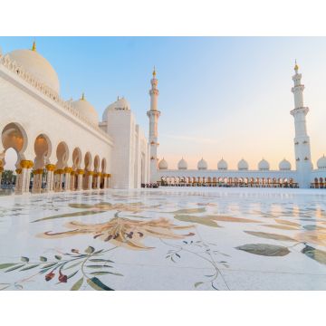 Lais Puzzle - Panoramablick auf die Große Sheikh-Zayed-Moschee, Abu Dhabi, Vereinigte Arabische Emirate. Die drittgrößte Moschee der Welt - 40, 100, 200, 500, 1.000 & 2.000 Teile