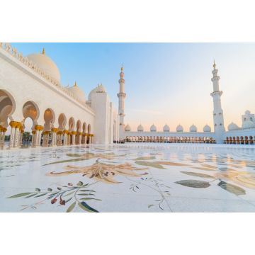 Lais Puzzle - Panoramablick auf die Große Sheikh-Zayed-Moschee, Abu Dhabi, Vereinigte Arabische Emirate. Die drittgrößte Moschee der Welt - 2.000 Teile