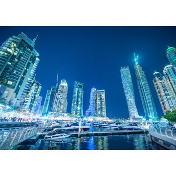 Lais Puzzle - Skyline der Dubai Marina bei Nacht. Gebäude und Fluss, Vereinigte Arabische Emirate - 1.000 Teile
