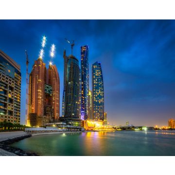 Lais Puzzle - Stadtbild von Abu Dhabi bei Nacht, Vereinigte Arabische Emirate - 40, 100, 200, 500, 1.000 & 2.000 Teile