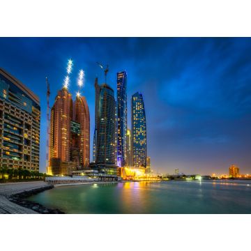 Lais Puzzle - Stadtbild von Abu Dhabi bei Nacht, Vereinigte Arabische Emirate - 1.000 Teile