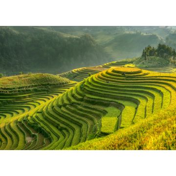 Lais Puzzle - Glatte symbolisieren die Stadt Mu Cang Chai, Yenbai, Vietnam - 1.000 Teile