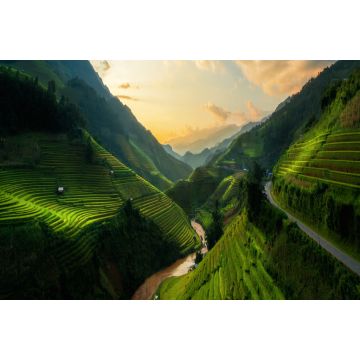 Lais Puzzle - Terrassenförmiges Reisfeld in Mu Cang Chai, Vietnam - 2.000 Teile