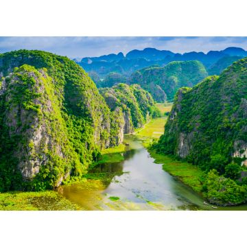 Lais Puzzle - Erstaunliche Aussicht auf Tam Coc mit Karstformationen und Reisfeldern, Provinz Ninh Binh, Vietnam - 1.000 Teile