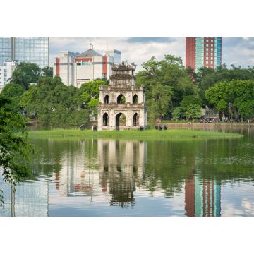 Lais Puzzle - Schildkrötenturm (Thap Rua) im Hoan-Kiem-See (Schwert-See, Ho Guom) in Hanoi, Vietnam - 1.000 Teile