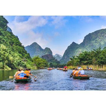 Lais Puzzle - Trang An Ruderboote mit herrlichem Blick auf die Berge, Ninh Binh, Vietnam - 1.000 Teile