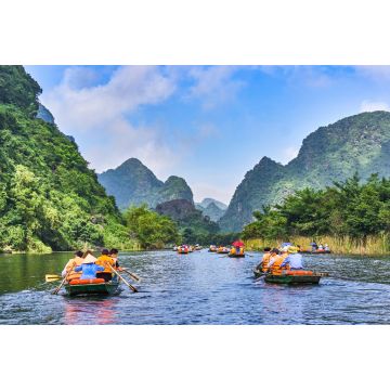 Lais Puzzle - Trang An Ruderboote mit herrlichem Blick auf die Berge, Ninh Binh, Vietnam - 2.000 Teile