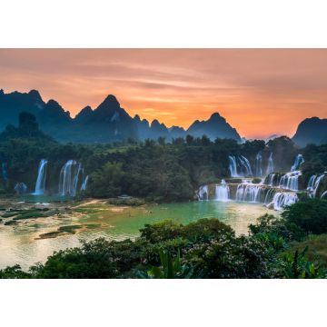 Lais Puzzle - Detian-Wasserfälle in Guangxi, China, und Banyue-Wasserfälle in Vietnam - 1.000 Teile
