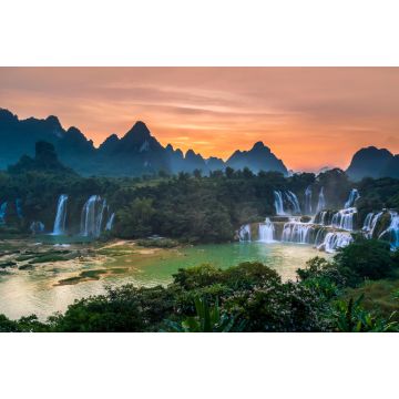 Lais Puzzle - Detian-Wasserfälle in Guangxi, China, und Banyue-Wasserfälle in Vietnam - 2.000 Teile