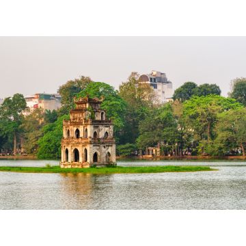 Lais Puzzle - Blick auf den Schildkrötenturm bei Sonnenuntergang, Hanoi, Vietnam - 1.000 Teile