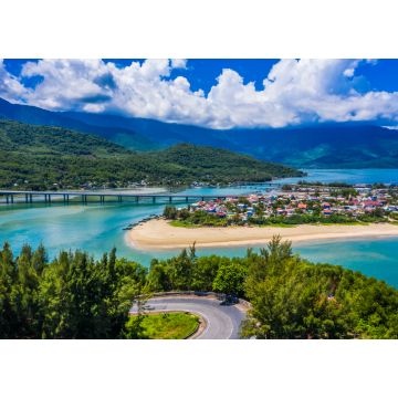Lais Puzzle - Bucht und Strand von Lang Co, Hai-Van-Pass, Lagune von Lap An, Hue, Vietnam - 1.000 Teile
