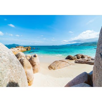 Lais Puzzle - Traumhafter tropischer Strand mit türkisfarbenem, transparentem Wasser und einzigartigen Felsbrocken, Cam Ranh Nha Trang Vietnam - 1.000 Teile