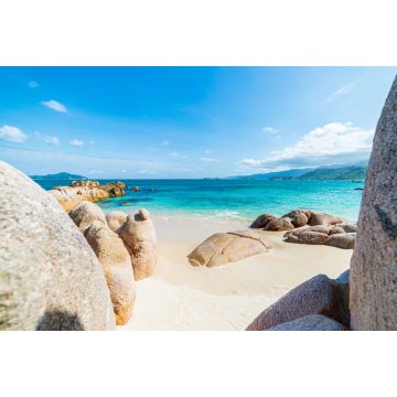 Lais Puzzle - Traumhafter tropischer Strand mit türkisfarbenem, transparentem Wasser und einzigartigen Felsbrocken, Cam Ranh Nha Trang Vietnam - 2.000 Teile