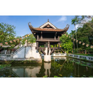 Lais Puzzle - Eine-Säulen-Pagode, oft als Symbol für Hanoi verwendet, in Hanoi, Vietnam - 2.000 Teile