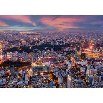 Lais Puzzle - Das Stadtzentrum von Saigon im Sonnenuntergang - 1.000 Teile
