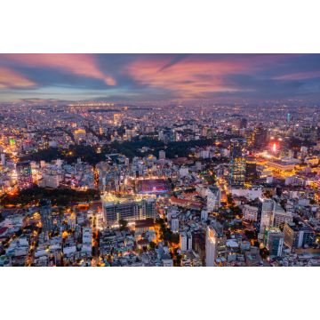 Lais Puzzle - Das Stadtzentrum von Saigon im Sonnenuntergang - 2.000 Teile