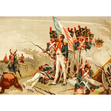 Lais Puzzle - Schlacht von Waterloo, Belgien. 1815. Französische Soldaten, kaiserliche Garde. Antike Illustration. Buch der Geschichte. 1897 - 1.000 Teile