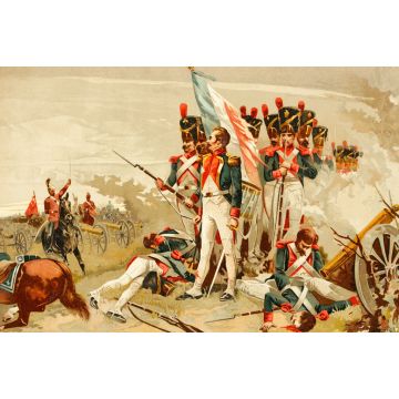 Lais Puzzle - Schlacht von Waterloo, Belgien. 1815. Französische Soldaten, kaiserliche Garde. Antike Illustration. Buch der Geschichte. 1897 - 2.000 Teile