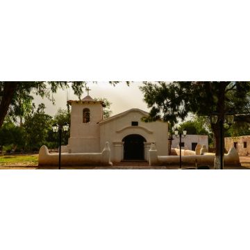 Lais Puzzle - Die alte Lehmziegelkirche Iglesia de San Pedro bei Fiambalá, Catamarca, Argentinien, Panorama - 1.000 Teile