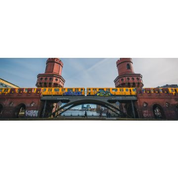 Lais Puzzle - Blick auf die Oberbaumbrücke, die deutsche Oberbaumbrücke und die Spree in Berlin, Deutschland, Panorama - 1.000 Teile