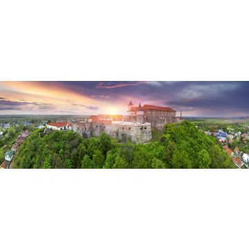 Lais Puzzle - Schloss Palanok in Mukatschewo. Mukachevo. Eine weitere ruhige Stadt in der Region Zakarpattya mit einer interessanten Geschichte, Panorama - 1.000 Teile