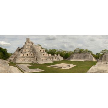 Lais Puzzle - Panoramablick auf die Maya-Pyramiden Edzna. Yucatan, Campeche, Mexiko, Panorama - 1.000 Teile