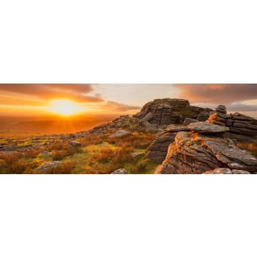 Lais Puzzle - Sonnenuntergang von King's Tor Dartmoor Devon, England, Panorama - 1.000 Teile
