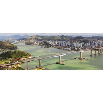 Lais Puzzle - Dritte Brücke (Terceira Ponte), Panoramablick auf Vitoria, Brasilien, Panorama - 1.000 Teile