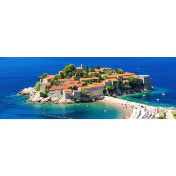 Lais Puzzle - Die Insel Sveti Stefan in Budva, Montenegro, Panorama - 1.000 Teile