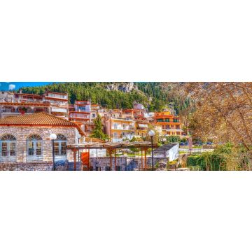 Lais Puzzle - malerische Ansicht von Krya in der Stadt Livadeia in Mittelgriechenland, Panorama - 1.000 Teile