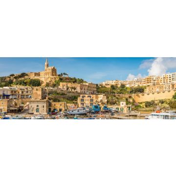 Lais Puzzle - Mgarr Fischerei- und Fährhafen in Gozo, Malta, Panorama - 1.000 Teile