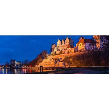 Lais Puzzle - Schloss Bernburg in der Abenddämmerung, Panorama - 1.000 Teile