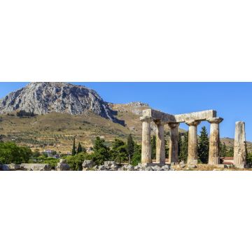 Lais Puzzle - Apollo-Tempel im antiken Korinth, Griechenland, Panorama - 1.000 Teile