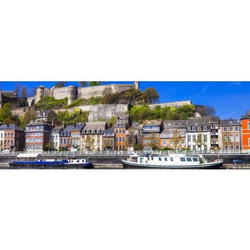 Lais Puzzle - Panoramablick auf die mittelalterliche Zitadelle in Namur, Belgien, vom Fluss aus, Panorama - 1.000 Teile