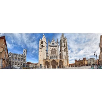Lais Puzzle - Plaza de Regla und Kathedrale von Leon, Spanien, Panorama - 1.000 Teile