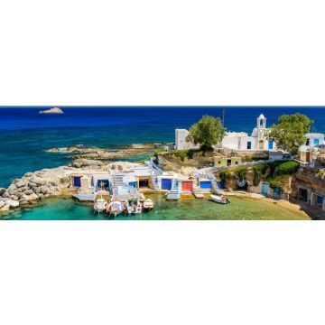 Lais Puzzle - Das malerische Dorf Mandrakia (traditionelles griechisches Dorf am Meer) mit Sirmate - traditionellen Fischerhäusern, Insel Milos, Kykladen, Griechenland, Panorama - 1.000 Teile