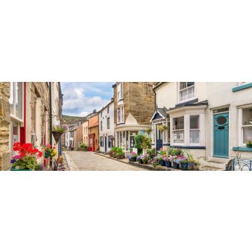 Lais Puzzle - Der Küstenort Staithes an der Nordostküste Yorkshires in England, Panorama - 1.000 Teile