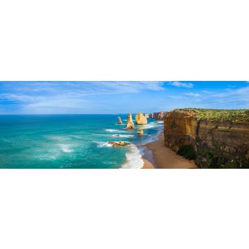 Lais Puzzle - Panorama des Wahrzeichens der Zwölf Apostel entlang der berühmten Great Ocean Road, Victoria, Australien, Panorama - 1.000 Teile